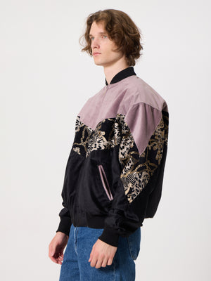 Bomber Pink & Black Vintage Jacket XL