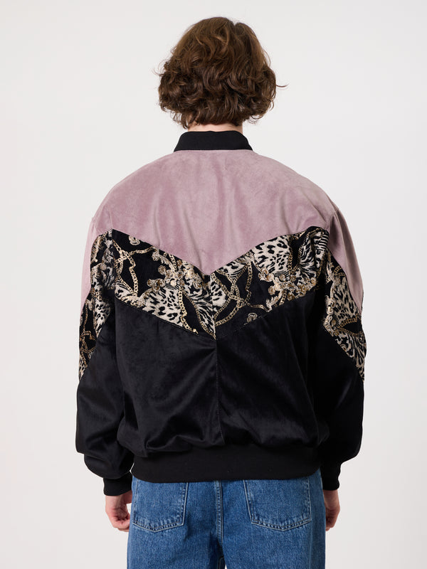 Bomber Pink & Black Vintage Jacket XL