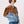 Bomber Brown & Baby Blue Vintage Jacket M