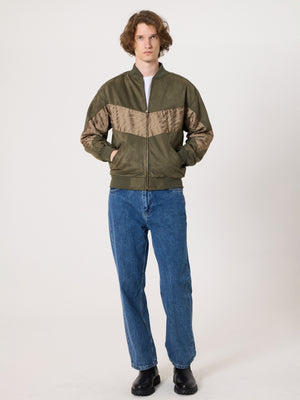 Bomber Dark Green Vintage Jacket M