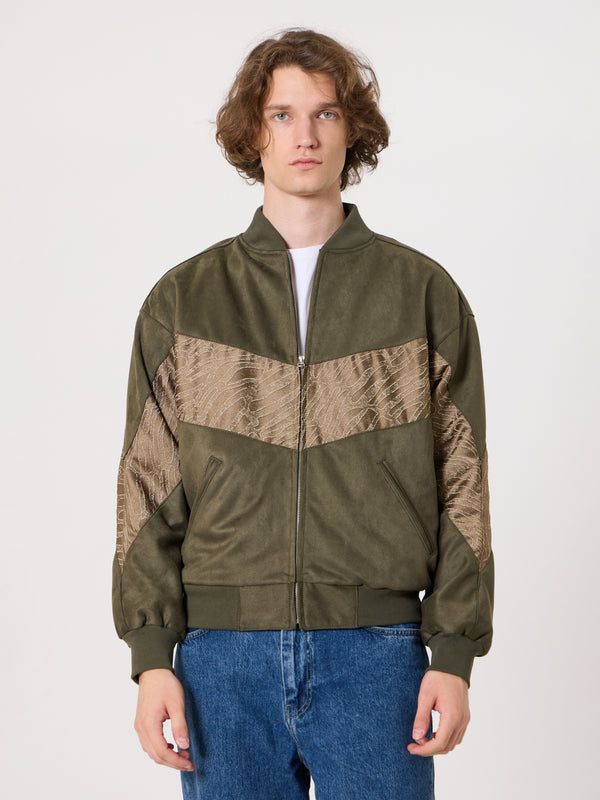 Bomber Dark Green Vintage Jacket M
