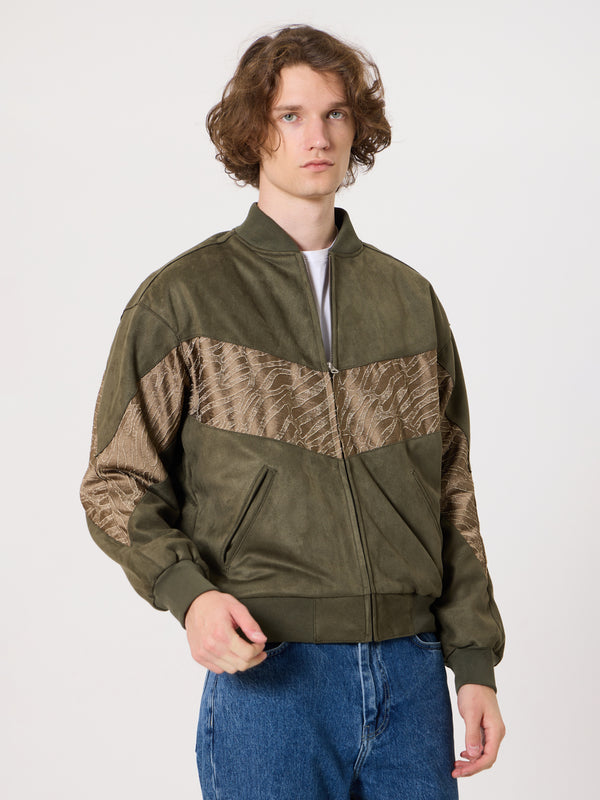 Bomber Dark Green Vintage Jacket M