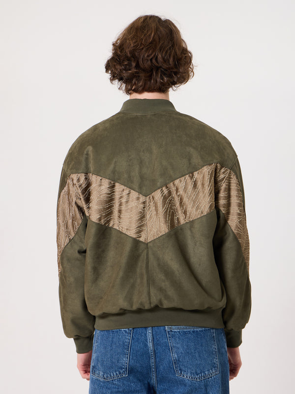 Bomber Dark Green Vintage Jacket M