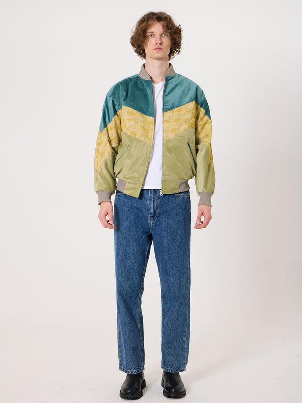 Bomber Mint & Light Green Vintage Jacket M