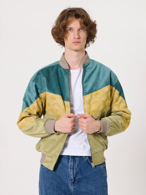 Bomber Mint & Light Green Vintage Jacket M