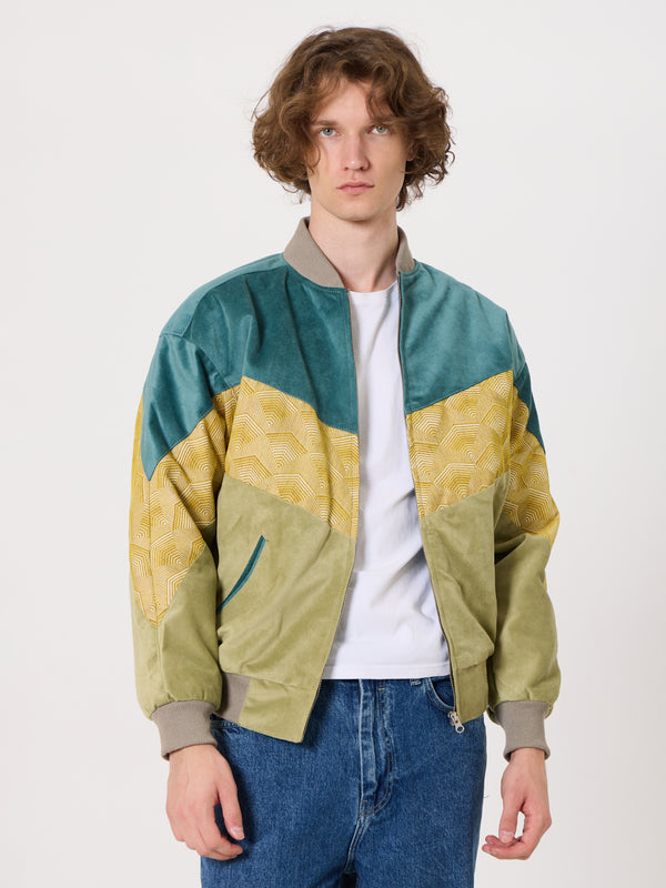 Bomber Mint & Light Green Vintage Jacket M