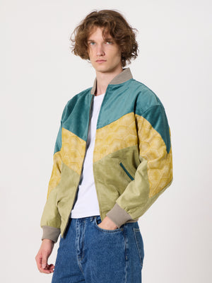Bomber Mint & Light Green Vintage Jacket M