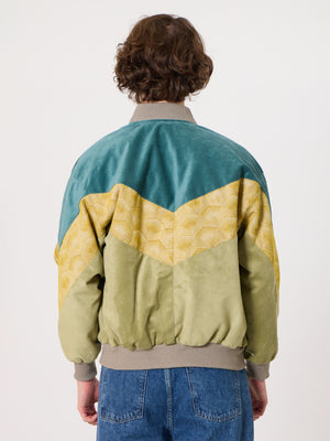 Bomber Mint & Light Green Vintage Jacket M