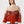 Bomber Soft Cream & Brick Orange Vintage Jacket S