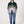 Bomber Emerald & Light Grey Vintage Jacket S