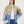 Bomber Light Green & Blue Vintage Jacket XS