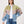 Bomber Light Green & Blue Vintage Jacket XS