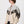 Bomber Light Grey & Cream White Vintage Jacket XXXL