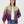 Bomber Light Green & Purple Vintage Jacket XS