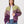 Bomber Light Green & Purple Vintage Jacket XS