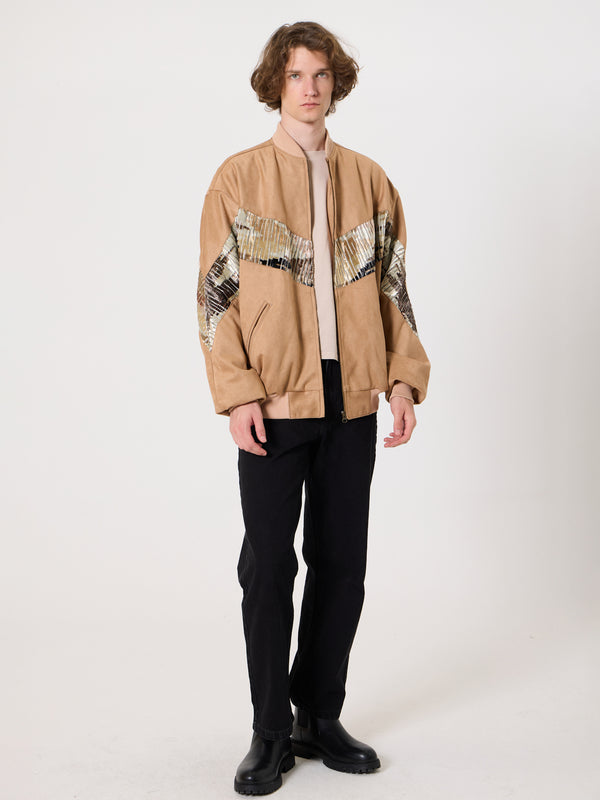 Bomber Cream Vintage Jacket XXXL