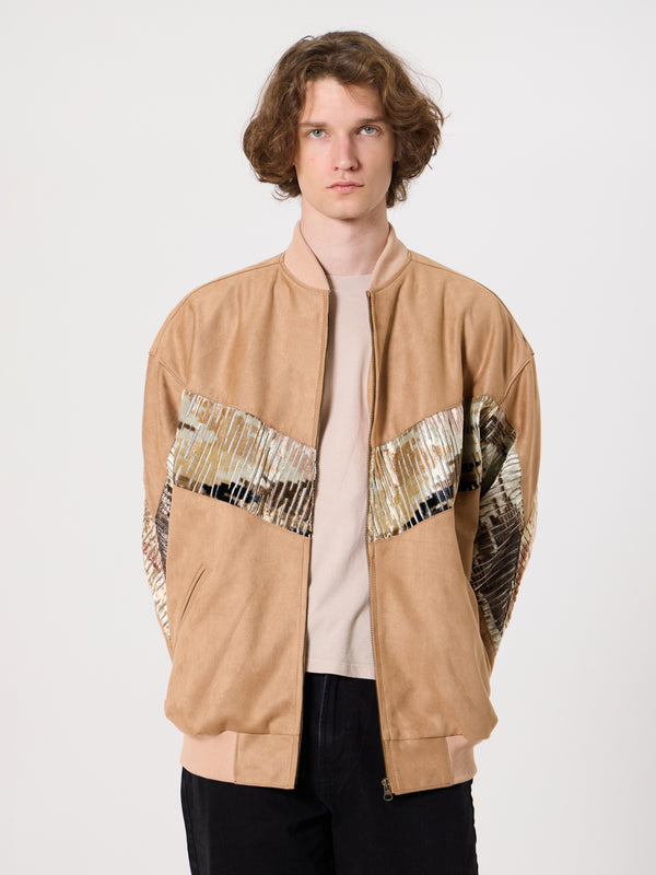 Bomber Cream Vintage Jacket XXXL