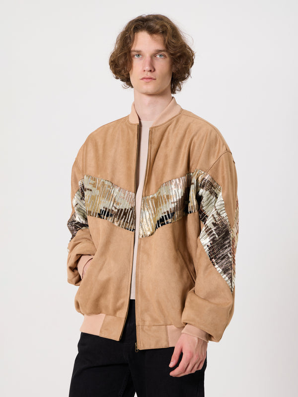 Bomber Cream Vintage Jacket XXXL