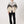 Bomber Light Grey & Ivory Vintage Jacket XXL