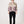 Bomber Ivory Cream & Lilac Vintage Jacket L