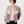 Bomber Ivory Cream & Lilac Vintage Jacket L