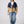 Inca Navy Blue & Cream Vintage Jacket L