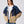Inca Navy Blue & Cream Vintage Jacket L