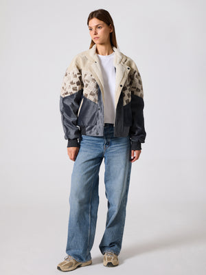 Inca White & Anthracite Vintage Jacket S