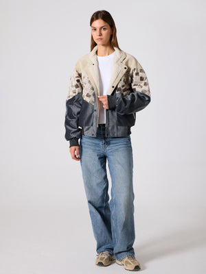 Inca White & Anthracite Vintage Jacket S