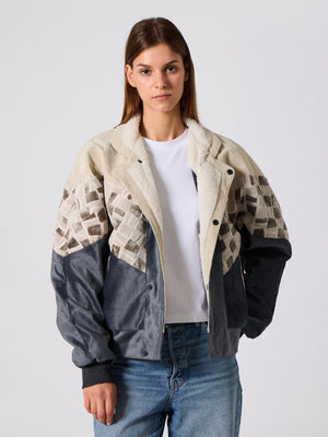 Inca White & Anthracite Vintage Jacket S
