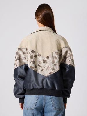 Inca White & Anthracite Vintage Jacket S