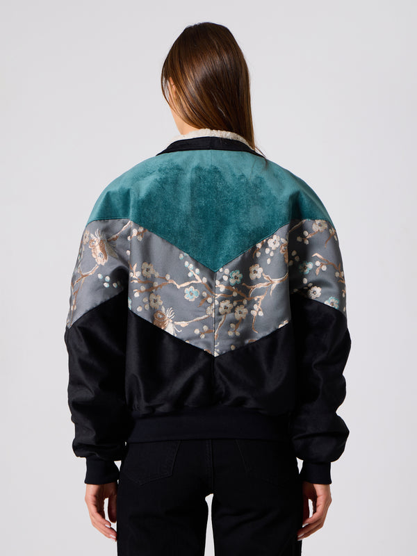 Inca Cyan & Black Vintage Jacket S