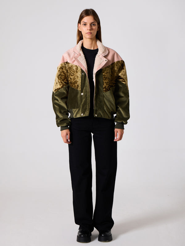 Inca Pink & Oil Green Vintage Jacket M