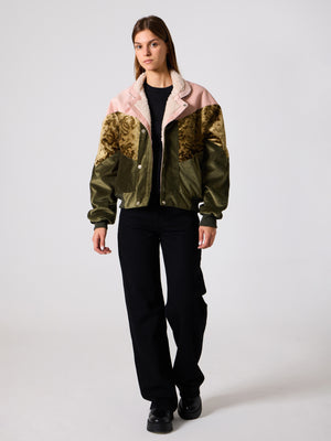 Inca Pink & Oil Green Vintage Jacket M