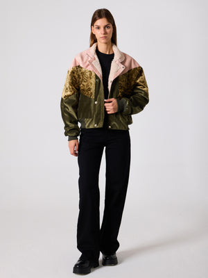 Inca Pink & Oil Green Vintage Jacket M