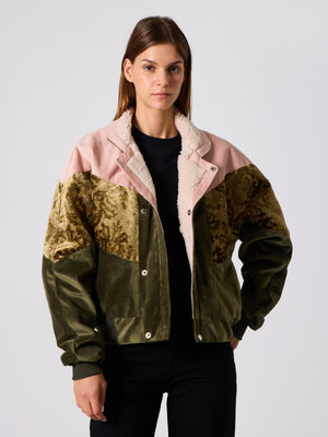 Inca Pink & Oil Green Vintage Jacket M