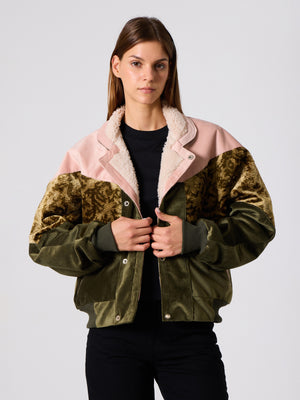 Inca Pink & Oil Green Vintage Jacket M