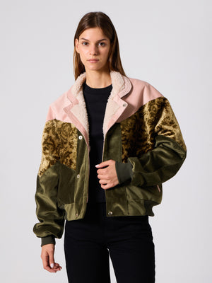 Inca Pink & Oil Green Vintage Jacket M