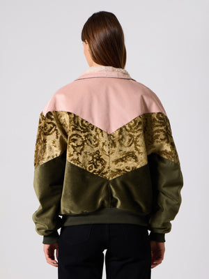 Inca Pink & Oil Green Vintage Jacket M