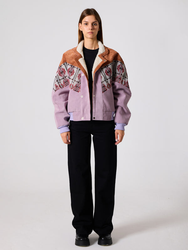 Inca Brown & Lilac Vintage Jacket M