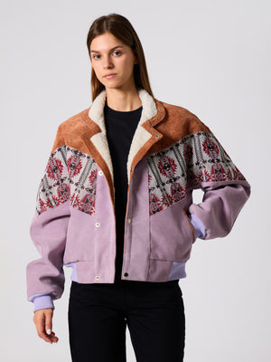 Inca Brown & Lilac Vintage Jacket M