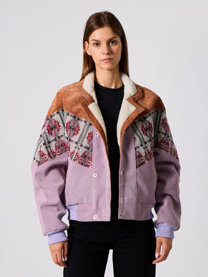 Inca Brown & Lilac Vintage Jacket M