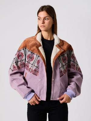 Inca Brown & Lilac Vintage Jacket M