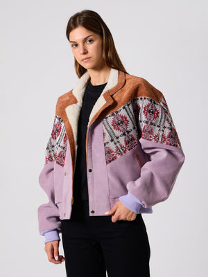 Inca Brown & Lilac Vintage Jacket M