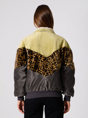 Inca Light Green & Anthracite Vintage Jacket L