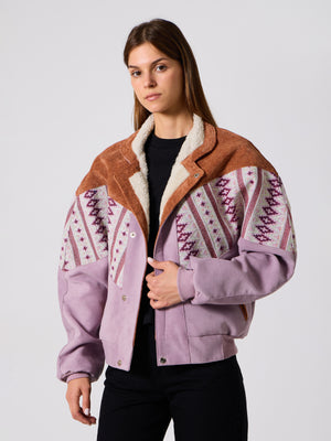 Inca Brown & Lilac Vintage Jacket S