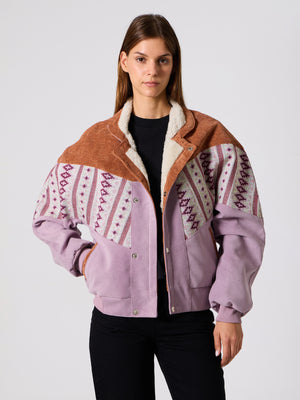 Inca Brown & Lilac Vintage Jacket S