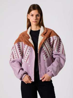 Inca Brown & Lilac Vintage Jacket S