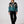 Inca Black & Cyan Vintage Jacket XS