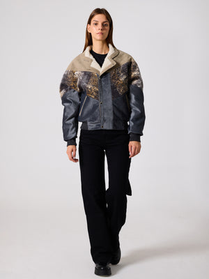 Inca Beige & Anthracite Vintage Jacket XS